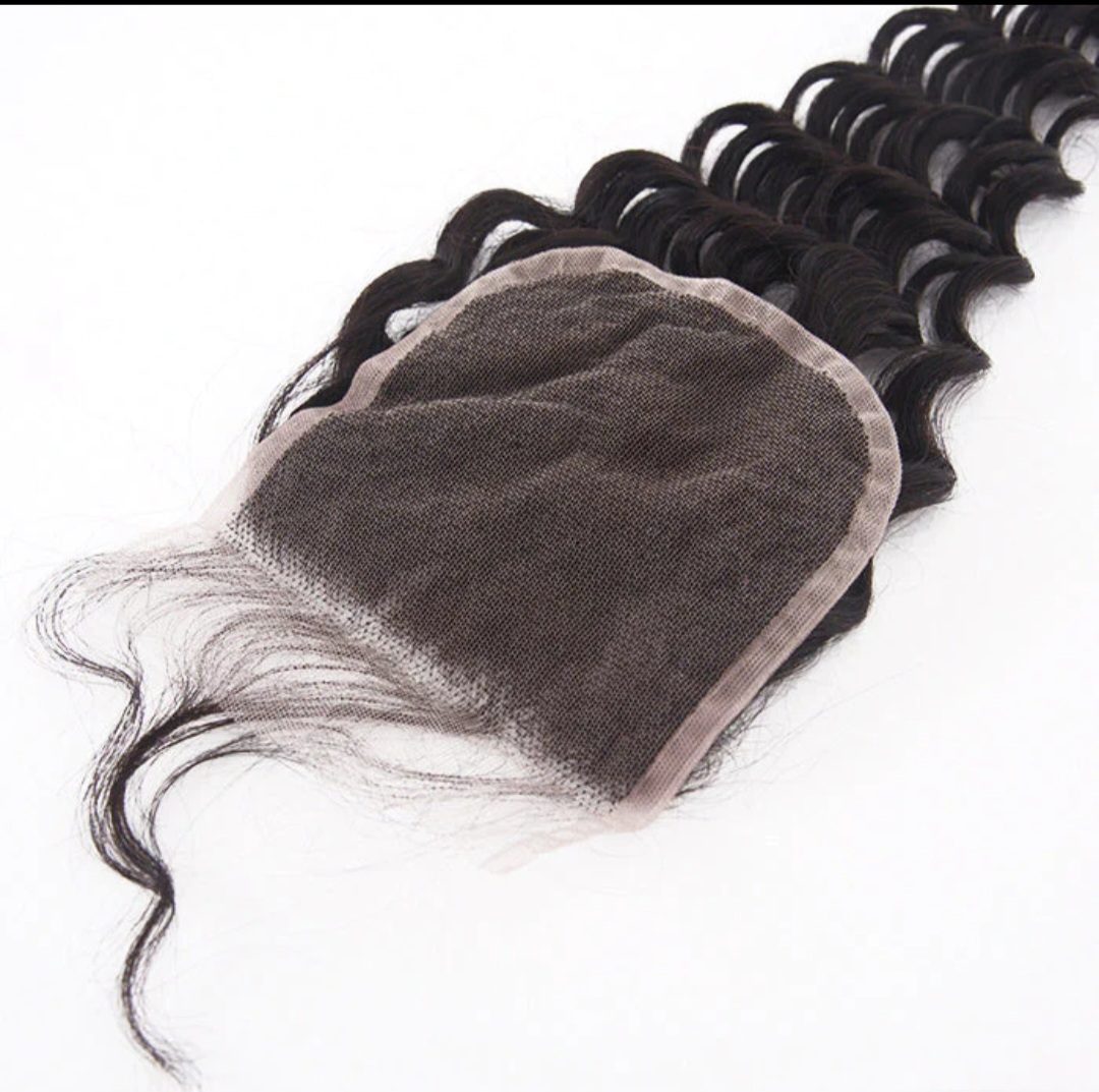 A close up of the front of a hair piece